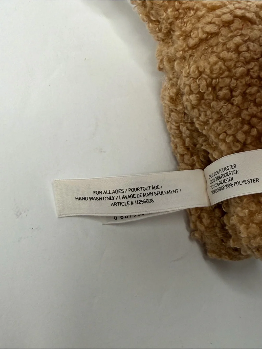 Victoria's Secret PINK Plush Sherpa Mini Dog Tan red scarf - Holiday 2024 - Picture 5 of 9